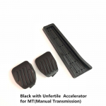 For BMW Z4 E85 E86 E89 Aluminum alloy Gas Fuel Brake Footrest Pedal Plate Pad AT Car Accessories Black 3pcs For MT