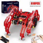 818 tk. Kaugjuhtimispult Red Spider STEM Robot Ehitusploki komplekt Teadus Ehitus M&auml;ngukomplektid Harivad m&auml;nguasjad lastele Kingitused