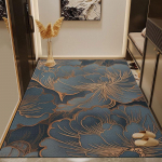 Libisemiskindlad, mustust h&uuml;lgavad PVC sissep&auml;&auml;sumatid - pesuvabad ja vastupidavad vaibad majapidamistele 60x90 cm