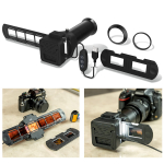 JJC 35mm Film Film Digiteerimise Adapter & LED Valgusti Komplekt koos Filmikandjaga Negatiivfilmi Skanner Negatiivskanner &Uuml;hilduv Slaidifilmi ja Ribaga gray