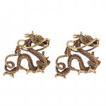 1 tk Retro messingist draakoni kujukeste kujundus Rikkus J&otilde;ukus Hiina stiilis ornament Dragon Luck Animal Fengshui vanaaegsed kaunistused