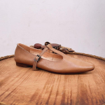 Johnature Spring Women kingad ehtsast nahast Basic Casual Buckle Strap terava varbaga pumbad 36 kohv