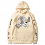 New Gear Fifth Luffy tr&uuml;kitud Anime kapuutsid Sun God Graphic 90ndate pullover vabaaja t&auml;navar&otilde;ivad unisex s&uuml;gis- ja talver&otilde;ivad 4XL
