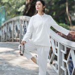 Puuvillane linane Tai Chi r&otilde;ivakomplekt Hiina stiilis teeriided joogariided naiste &uuml;likond M