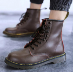 2025 Klassikalised Doc Saapad Meeste Kingad Vabaaja Kingad Klassikalised Pahkluusaapad K&otilde;rge Sissevool Kontor Ventilatsioon Kasulik Mootorratas 240 pruun