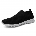 Kuum M&uuml;&uuml;k Uued &Uuml;likerged Mugavad Vabaajajalatsid Paar Unisex Meeste Naiste Sokisuu K&otilde;ndimissneakerid Pehmed Suvised Suur Suurus 35-47 35 must