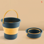 Kaasaskantav kokkupandav &auml;mber Multifunktsionaalne paksendatud silikoonist &auml;mber v&auml;ljas telkimine autopesu kalap&uuml;&uuml;k Vannitoa t&ouml;&ouml;riistad S roheline