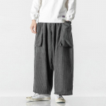 Corduroy Cargo p&uuml;ksid Jaapani vintage k&uuml;ljetaskud Harem p&uuml;ksid vabaaja t&auml;navar&otilde;ivad Jogger dressip&uuml;ksid lahtised p&uuml;ksid M