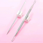 Stainless steel acne pressure ring to acne to acne fat steel grain tools acne blackhead ring to K4A9 slivery-1set