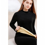 3XL talvine kilpkaelusega termopesu naiste paks, soe, pikk Johns komplekt plusssuuruses sametist termoriided, naiste teise naha &uuml;likond M