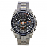 Bulova Icon Precisionist Kronograaf Roostevabast terasest Hall sihver Kvarts Sukelduja 98B343 300M Meeste k&auml;ekell hall