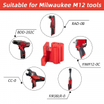 3 tk t&ouml;&ouml;riistahoidiku kinnitus Milwaukee M12 t&ouml;&ouml;riistariide jaoks koos kruvidega t&ouml;&ouml;riistahoidiku saab kinnitada seinale v&otilde;i t&ouml;&ouml;laua t&ouml;&ouml;riistadele
