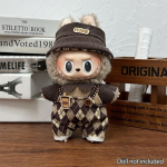 Mood Riided Ropa Labubu Riided R&otilde;ivakomplekt Nuku Aksessuaarid 15/17cm Labubu V2 V1 Pl&uuml;&uuml;sist Nuku Traksid &Uuml;likond NO DOLL