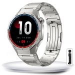 Luksuslik roostevabast terasest rihm Huawei Watch GT5 Pro jaoks, ilma vahedeta metallist rihm Huawei Watch GT4 Pro jaoks, spetsiaalne meeste stiilis rihm For Amazfit Balance