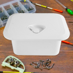 Deck Storage Box Tackle White Lockable Built in Inspection Hatch Rotate to Open and Close