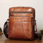 Meeste Nahast Messenger Bag Esimene Kiht Veisenahast &Otilde;lakott 8-tolliline Tasane V&auml;ike Kott Vabaaja Retro Piiri&uuml;lene Trendikas Meeste &Otilde;lakott 18cm*7cm*23cm