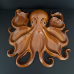 Kaheksajala toidualus Puidust puuviljade serveerimisalus Juustualus Magustoidu hoiukausi Eraldatud toiduklassifikatsioon Dekoratiivne alus 26.5x25x3cm