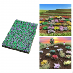 DIY Miniature Flower Cluster Vegetation groups Grass Tufts Realistic Layout Decor for Model Rose