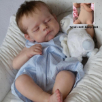 50cm Reborn Beebinukud Realistlik Pehme Puudutus Riidest Keha T&auml;isvin&uuml;&uuml;l Vabatahtlik Vasts&uuml;ndinud Nukud Juurdunud Juustega Armas Kaisu Simuleeritud Nukk Laste Haridusm&auml;nguasjad cloth body
