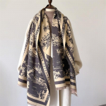 Luksuslik kaubam&auml;rk Cashmere Naiste lilleline sall Talvine soe sall ja m&auml;his Bandana Pashmina Naine Foulard Square Paks tekk Pont&scaron;o