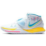 Nike Kyrie 6 EP Neoon Graffiti Unisex Tossud Valge Sinine-Fury Opti-Kollane BQ4631-101 36