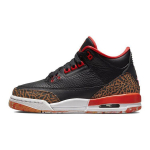 Air Jordan 3 Retro GS Kumquat Laste tossud Must Team-Orange Valge 441140-088 35.5