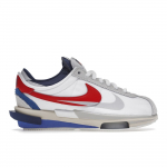 sacai x Nike Zoom Cortez SP OG Unisex tossud Valge Varsity-Punane Varsity-Sinine DQ0581-100 44.5