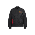 Adidas Neo CNY Logotr&uuml;kiga &Uuml;hev&auml;rviline Spordipomberjakk Naiste &Uuml;ler&otilde;ivad Must HM7484 XL