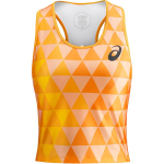 Asics Elite Kiiresti Kuivav Split V&otilde;istlus Mugav Tanktop Naiste topid Oranž 2012C713-750 L