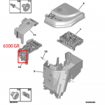 1&times; Uus Aku Kaitsmekarp Pinge Moodul 28236841 Sobib Citroen C4 Peugeot 3008