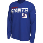 Nike New York Giants treening kiiresti kuivav pikkade varrukatega T-s&auml;rk Unisex Topp tumesinine 3Z1B7FBGP-NYG XL