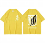 Jaapani anime Attack on Titan T-s&auml;rk meeste ja naiste suvemood Harajuku Top Tasuta kohaletoimetamine Prindi Suures suuruses Y2k riided 4XL
