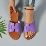 Mood, suvi, uued naiste sussid, lameda p&otilde;hjaga, libisemiskindlad v&auml;ljas, avatud varbad, naiste rannasandaalid, seksikad moekujundusega slaidid naiste kingad 42 lilla