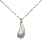 Used TIFFANY&Co. Necklace teardrop Silver925 2.5g Silver El Saperetti