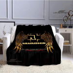 RAMSTEIN Saksa t&ouml;&ouml;stusliku metallib&auml;ndiga tr&uuml;kitud tekk &otilde;huke tekk Flanell Kodu reisitekk s&uuml;nnip&auml;evakingitus vooditekk 150x200cm