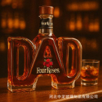 Piiri&uuml;lene Euroopa DAD Viski Pudel Isa Viski Pudel Klaaspudel Four roses