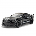 Suur 1/18 sulamist survevalatud Ford Mustang GT500 auto mudeli kollektsiooni kaunistused Simulatsioonheli ja -valgus poiste s&uuml;nnip&auml;evakingituseks
