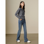 JOOZY Anna Cole Elegant Beaded Tencel Wool Knit Top S
