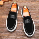 Trend Uus Luksuslik Meeste Slip-On munkrihmaga Loafer Vabaaja Nahast Kingad Mehelikud Mugavad Tossud Tenis Masculino Zapatos Hombre 38