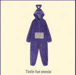 Unisex Teletupsude fliisist &uuml;hes t&uuml;kis pidžaama: Hubased koomiksitegelased s&uuml;giseks/talveks XXL