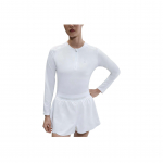 Nike Court Advantage Dri-FIT &Uuml;hev&auml;rviline Mugav Pikkade Varrukatega Tennises&auml;rk Naistele topid Valge FZ6738100 S