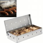 Roostevabast terasest suitsutuskast gaasigrillile, puulaastudega suitsutusahi, liha suitsutusahi, v&auml;litingimustes k&uuml;psetust&ouml;&ouml;riist, ei vaja voolu bbq tarvikud