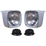 Esitulede komplektid Colw esitulede, klambrite ja 12V pirni vahetusega Massey Ferguson liigend-Brasiilia seeria ja teiste traktorite jaoks 12 V