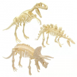 3-osaline Dinosaurus Fossiilse Skeleti DIY M&auml;nguasi Lastele, Vanema-Lapse Koostamise Pusle 3D Mudeli Komplekt Alates 6-aastastele