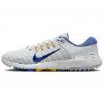 Nike Free Golf Extra Wide Puhta plaatina astronoomilise sinise v&auml;rvi meeste tossud Valge &uuml;likoolikuldne hundihall HQ3131-002 40