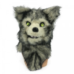 Hundi pea mask liikuva suuga, pl&uuml;&uuml;sist looma hundi pea kate Adult size hall
