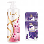 LUX Peach Blossom Deep Clean Shampoo & Body Wash Set