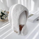 Naiste ja meeste igap&auml;evane mugav pandlaga balaklava m&uuml;ts ivory