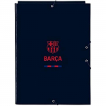 Classeur Folio - SAFTA - F.C. BARCELONA - 3 rabats - Confortable - Bleu marine sinine