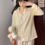 Naiste pidžaama Uus S&uuml;gis Kevad Pikkade varrukatega Pehme Magamisr&otilde;ivaste Komplekt Ruuduline Multifilm Pidžaama Naine Kodu &Ouml;&ouml;r&otilde;ivaste Komplekt Kampsun XXL